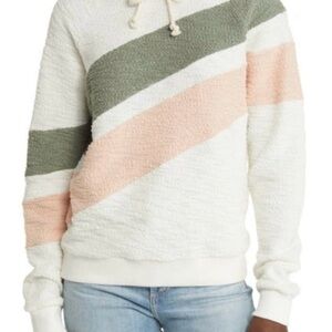 FAHERTY Vista Terry Knit Hoodie In Ivory Multi Size M